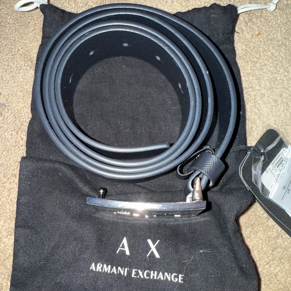 NEW | Armani Exchange Black Men's Belt | size:40 men